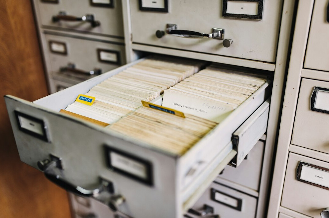 detective searching files