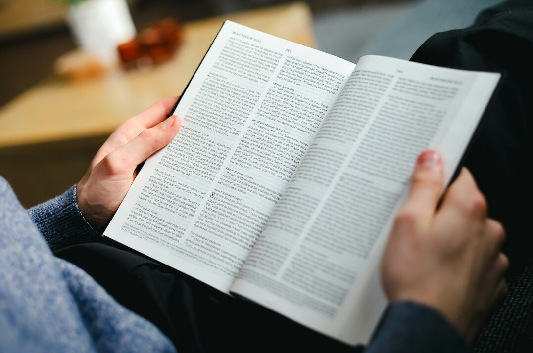 person reading report